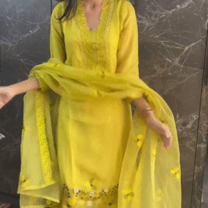Haldi Special Yellow Stitched Salwar Suit – Elegant Function Wear for Festive Celebrations
