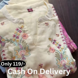 Elegant Embroidered Kurti